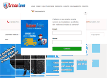 Tablet Screenshot of brindeleve.com.br